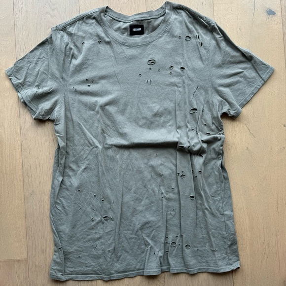 Men’s Hudson Distressed Holes T-Shirt *USED* - Picture 1 of 5